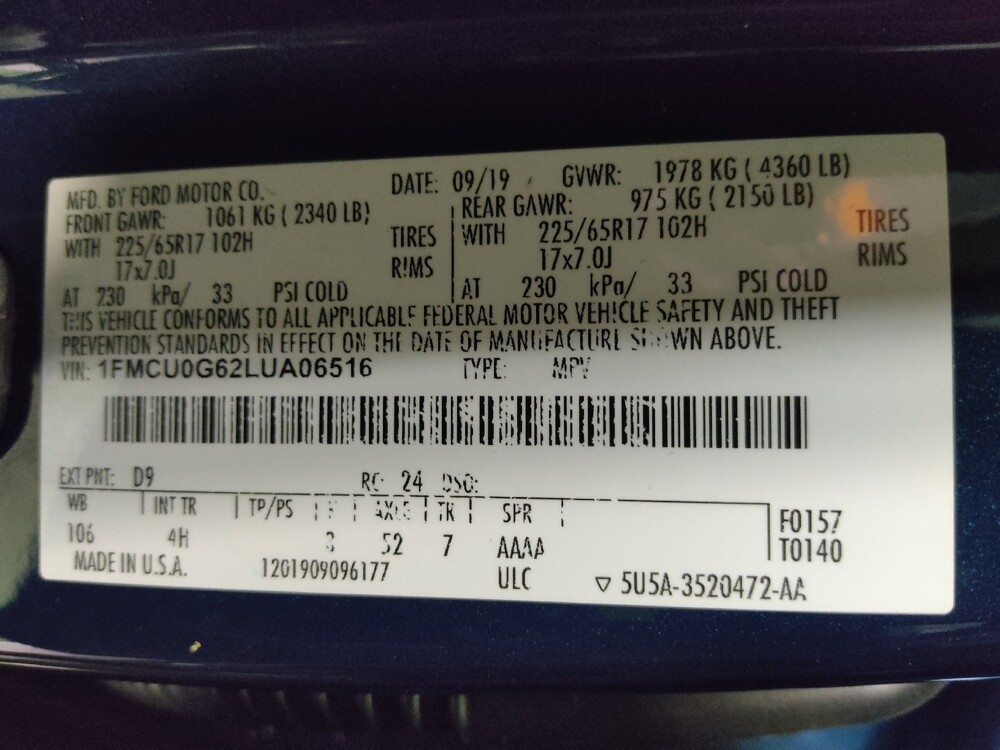 2020 Ford Escape in Lakeland, FL 33815 - 18092386 33