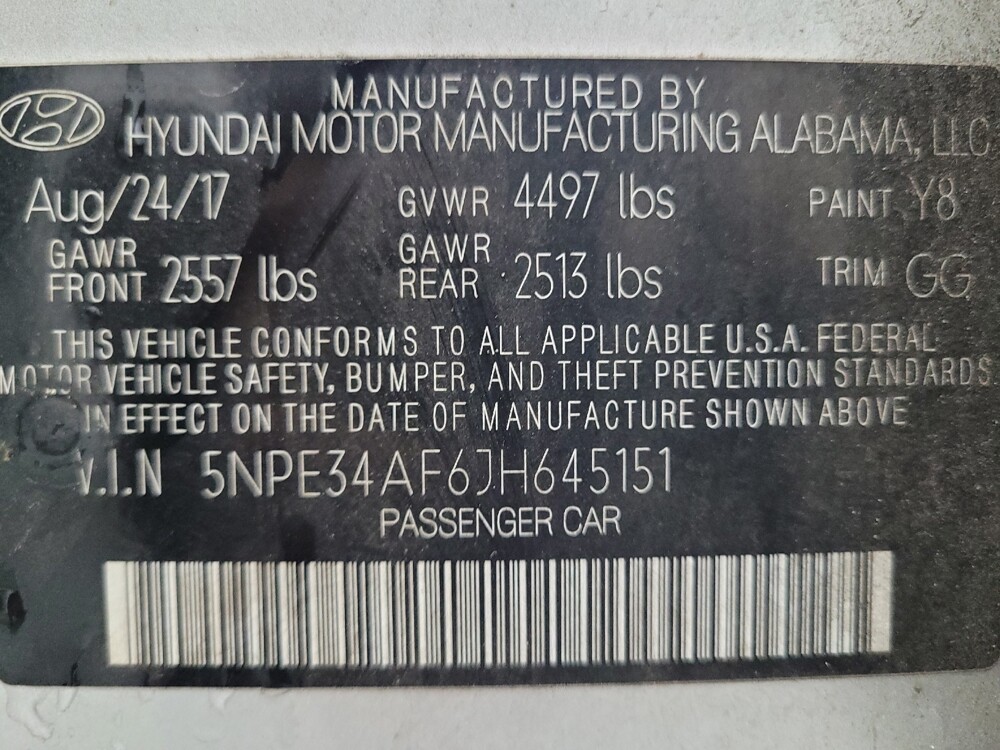 2018 Hyundai Sonata in Tallahassee, FL 32304 - 18092388 33