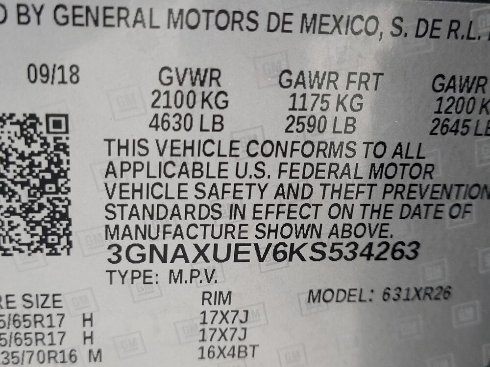 2019 Chevrolet Equinox in Las Vegas, NV 89104 - 18092400 33