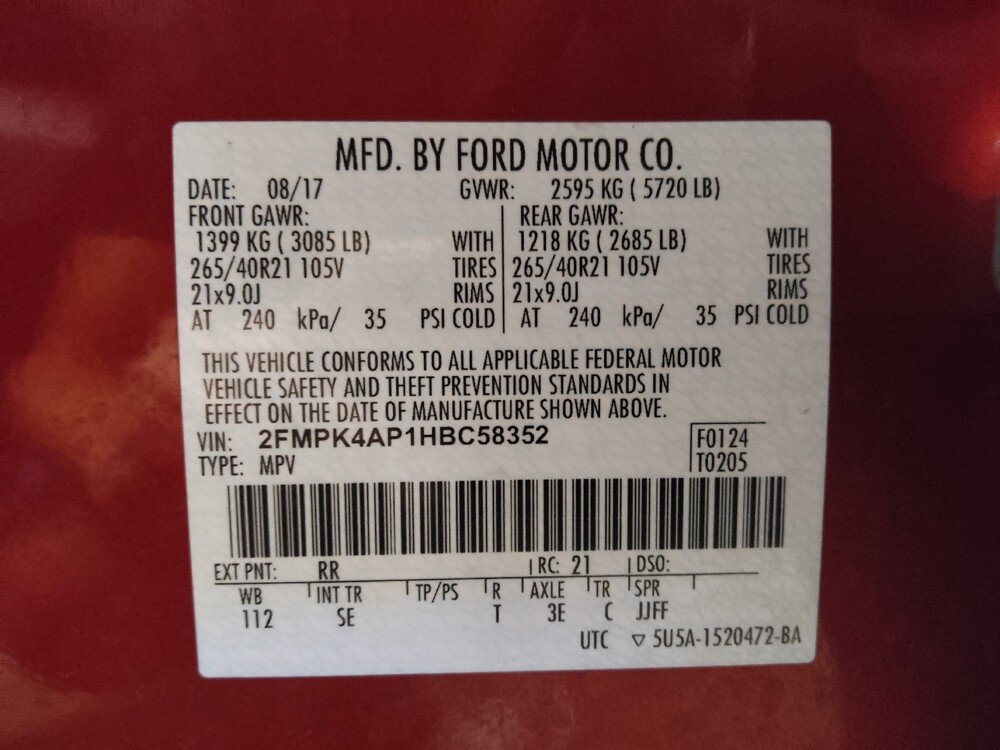 2017 Ford Edge in Sanford, FL 32773 - 18092410 33