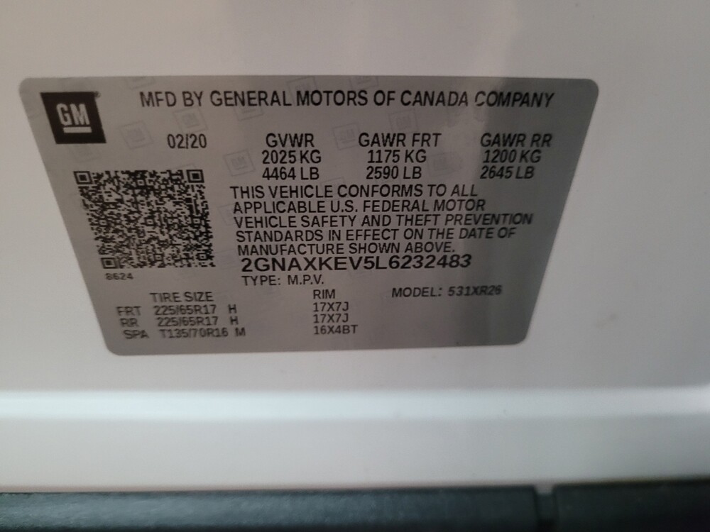 2020 Chevrolet Equinox in Temple Hills, MD 20746 - 18092468 33