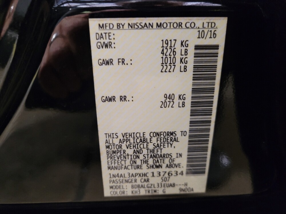 2017 Nissan Altima in Hialeah, FL 33014 - 18092499 33