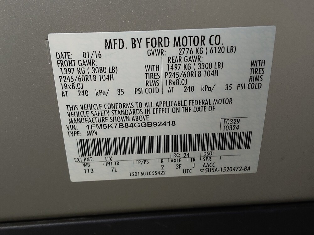 2016 Ford Explorer in Wilmington, NC 28405 - 18092518 33