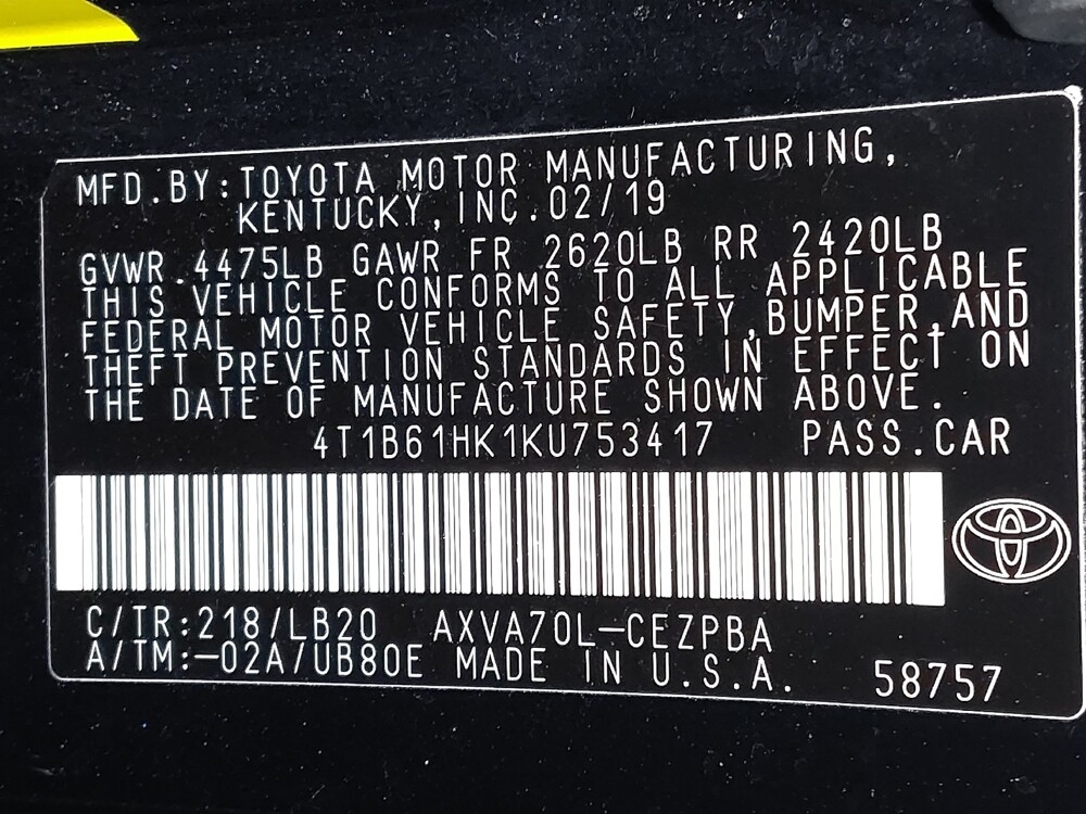 2019 Toyota Camry in Lubbock, TX 79424 - 18092534 33