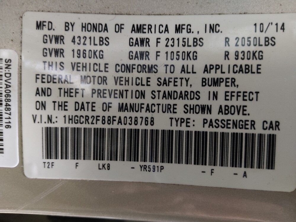 2015 Honda Accord in Duluth, GA 30096 - 18092640 33