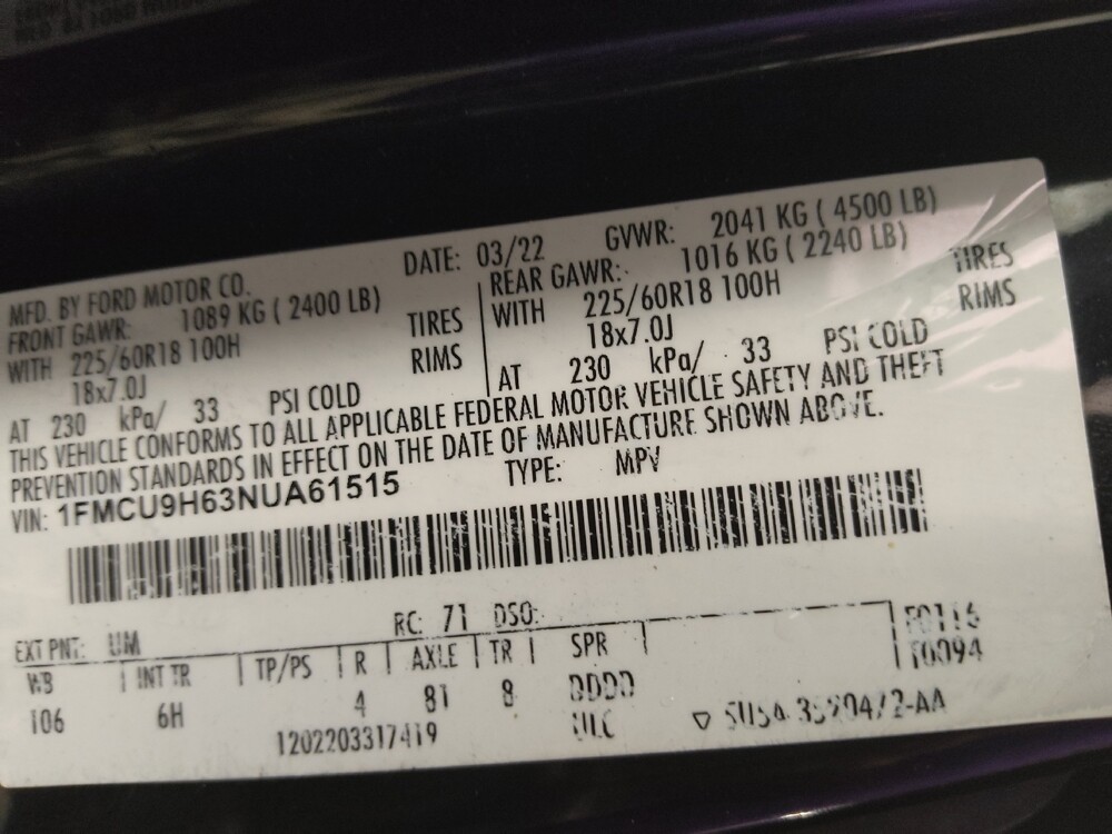 2022 Ford Escape in Fort Worth, TX 76116 - 18092654 33