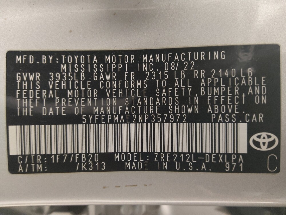 2022 Toyota Corolla in Gainesville, FL 32609 - 18092710 33