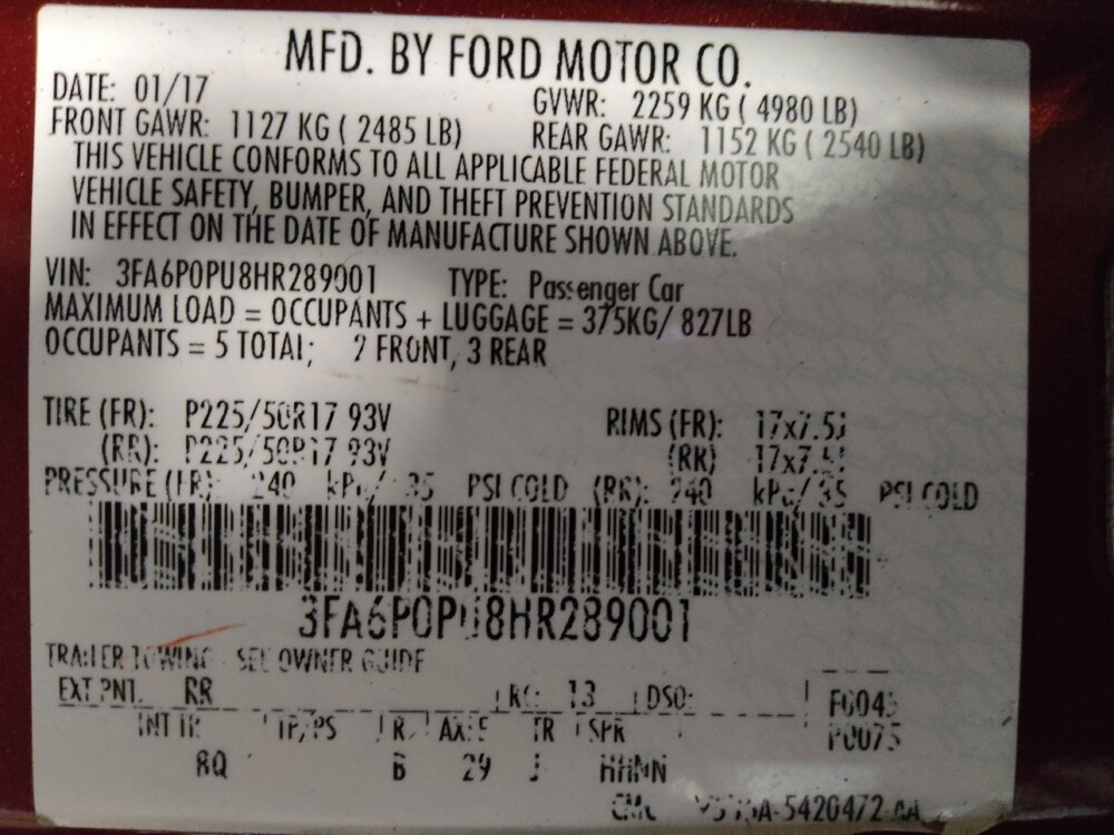 2017 Ford Fusion in Mobile, AL 36606 - 18092711 33