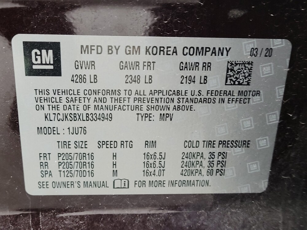 2020 Chevrolet Trax in Fayetteville, NC 28304 - 18092747 33