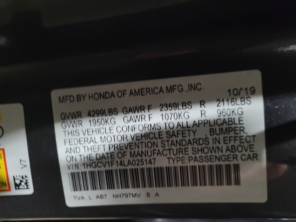 2020 Honda Accord in Laurel, MD 20724 - 18092806 33