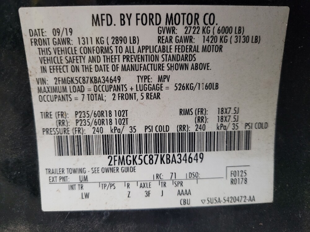 2019 Ford Flex in Grand Rapids, MI 49508 - 18092830 33