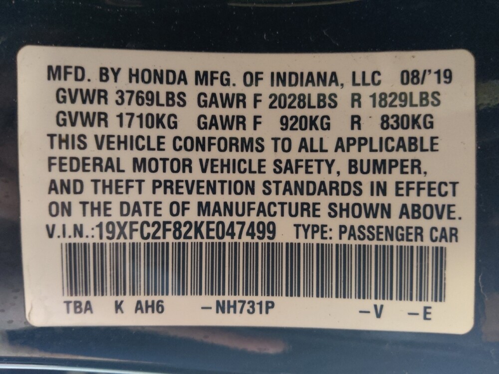 2019 Honda Civic in Houston, TX 77074 - 18092850 33