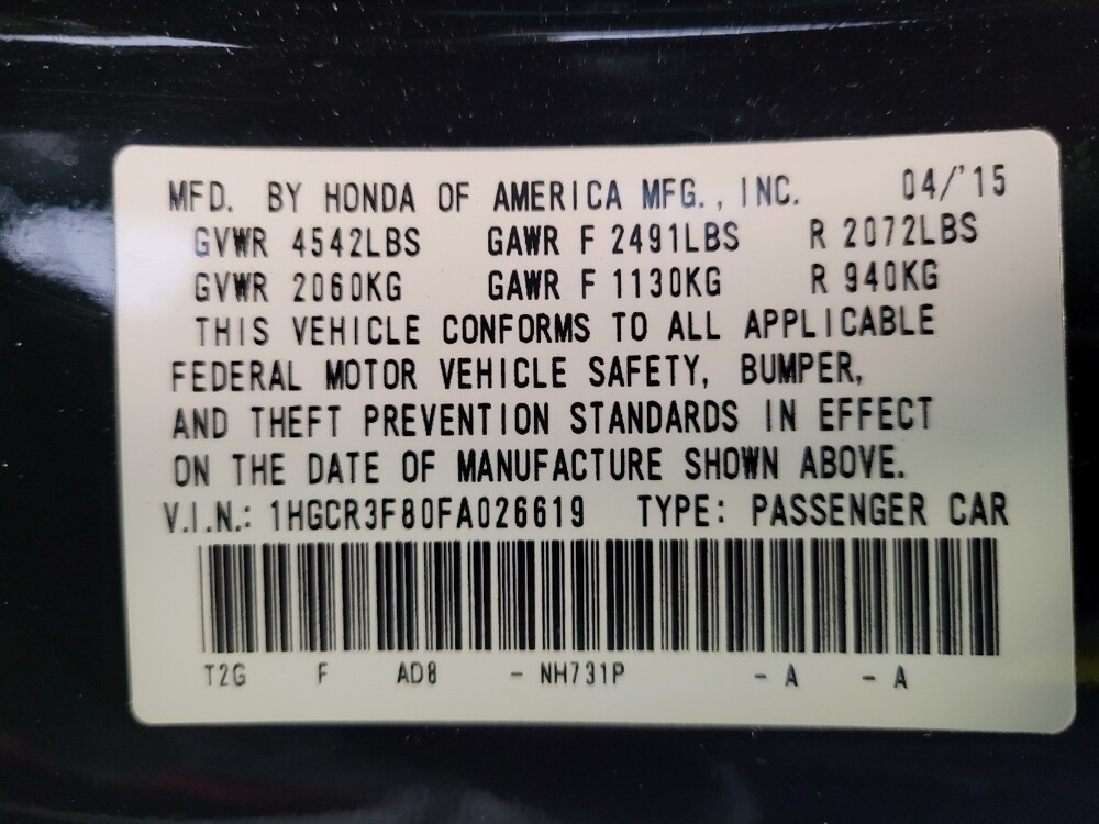 2015 Honda Accord in Fairfield, OH 45014 - 18092854 33