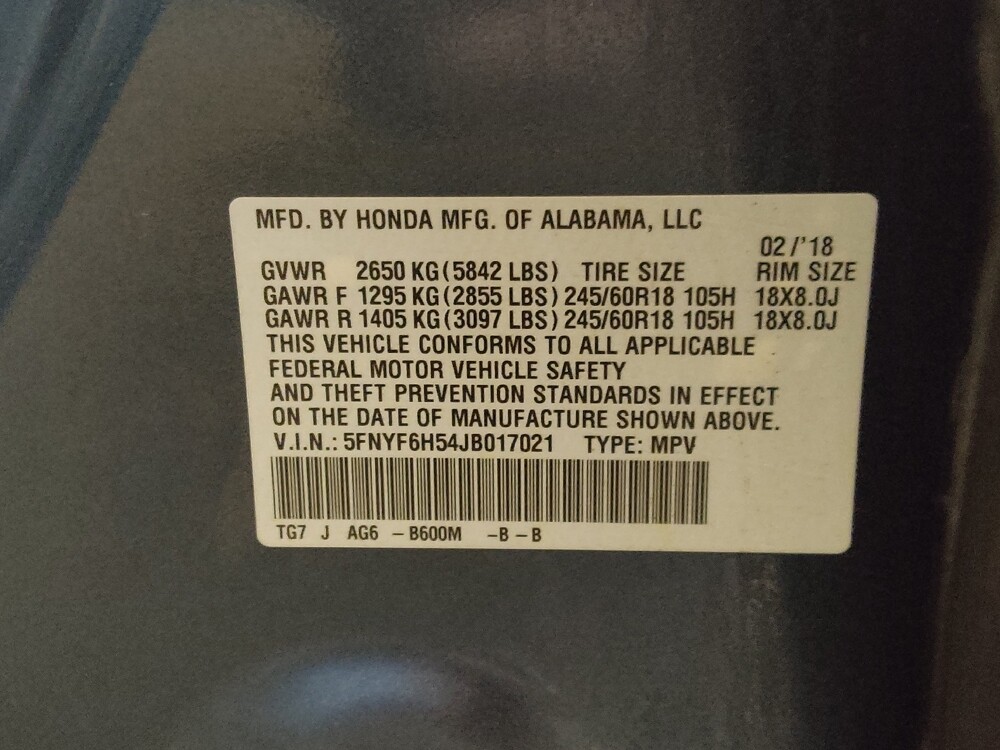 2018 Honda Pilot in Winston-Salem, NC 27103 - 18092861 33