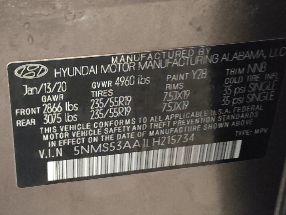 2020 Hyundai Santa Fe in Greenville, SC 29607 - 18092862 33