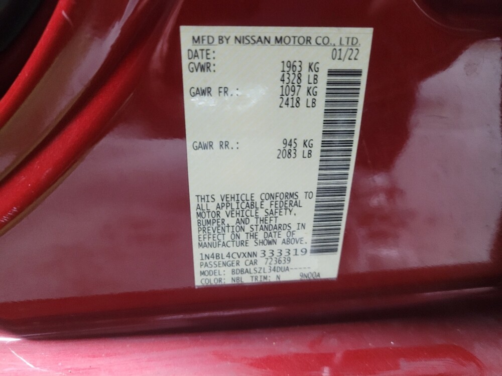 2022 Nissan Altima in Athens, GA 30606 - 18092865 33