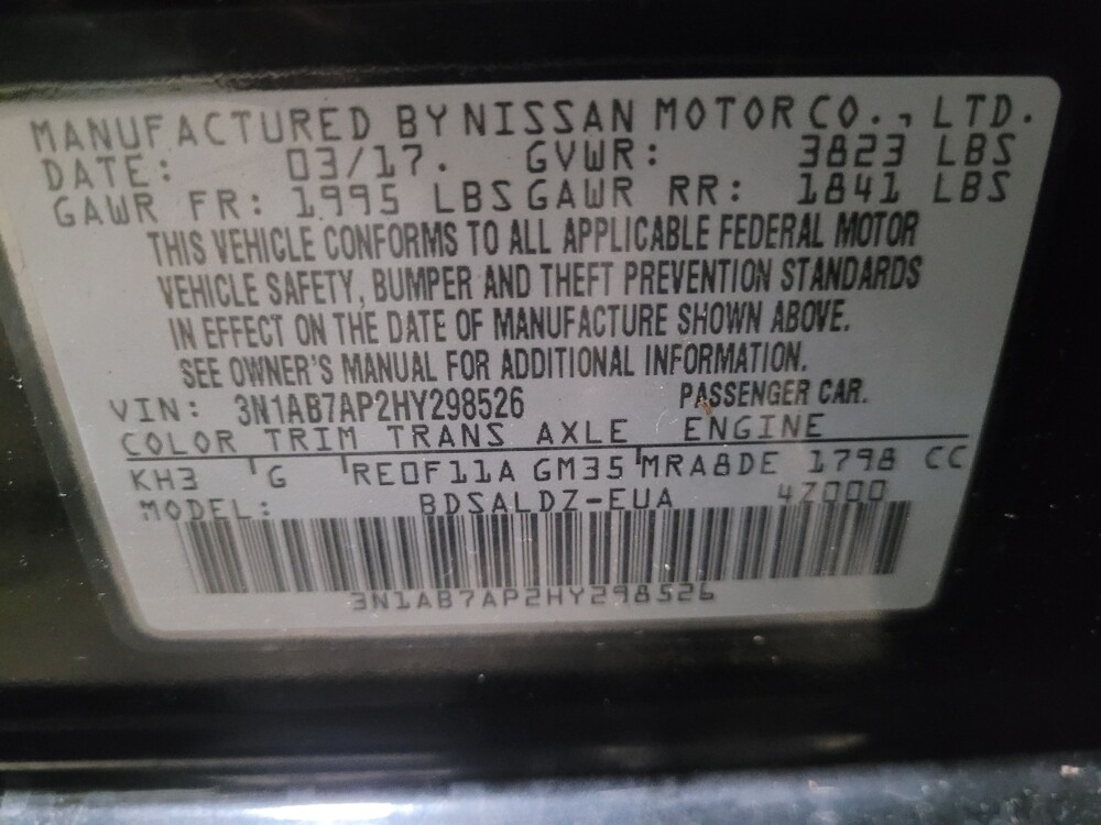 2017 Nissan Sentra in Williamstown, NJ 8094 - 18092888 33