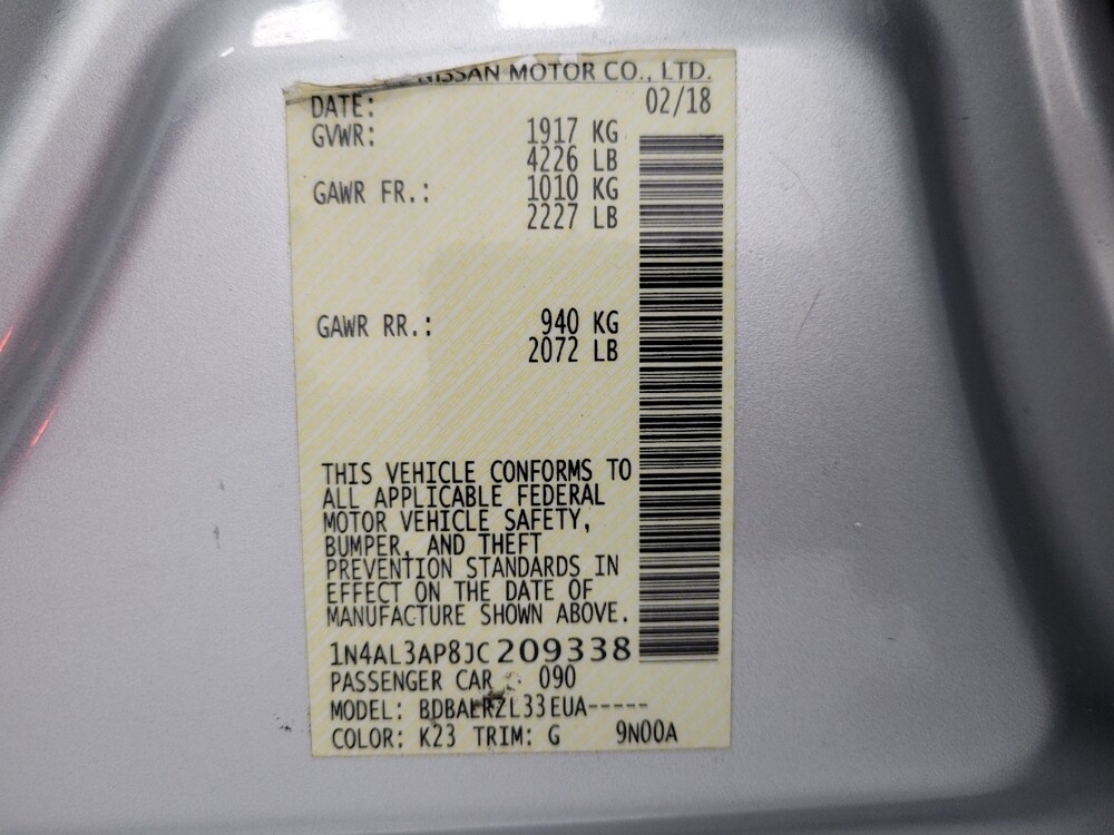 2018 Nissan Altima in Reno, NV 89502 - 18092905 33