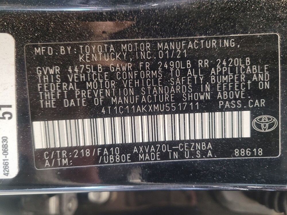 2021 Toyota Camry in Riverside, CA 92504 - 18092916 33