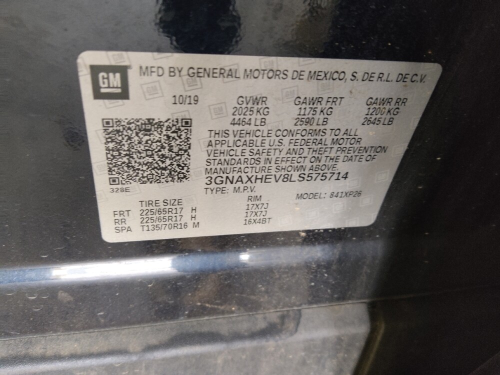 2020 Chevrolet Equinox in Union City, GA 30291 - 18092932 33