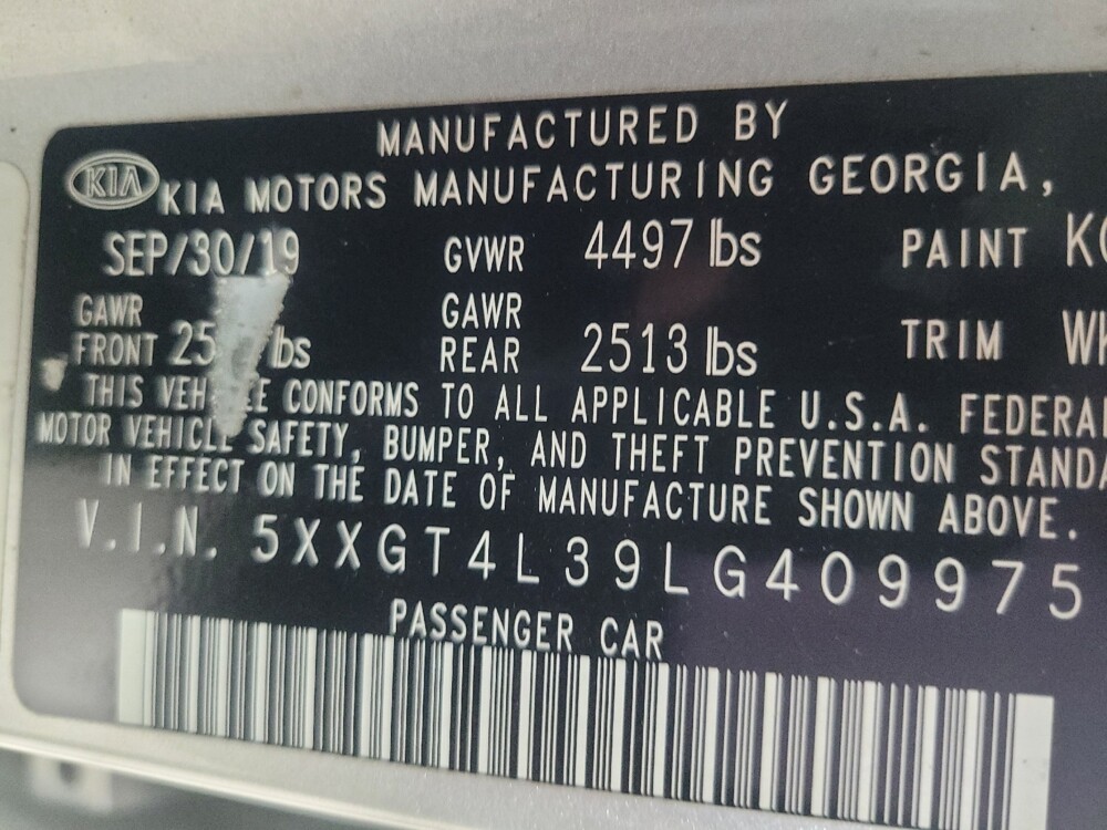 2020 Kia Optima in Union City, GA 30291 - 18092933 33