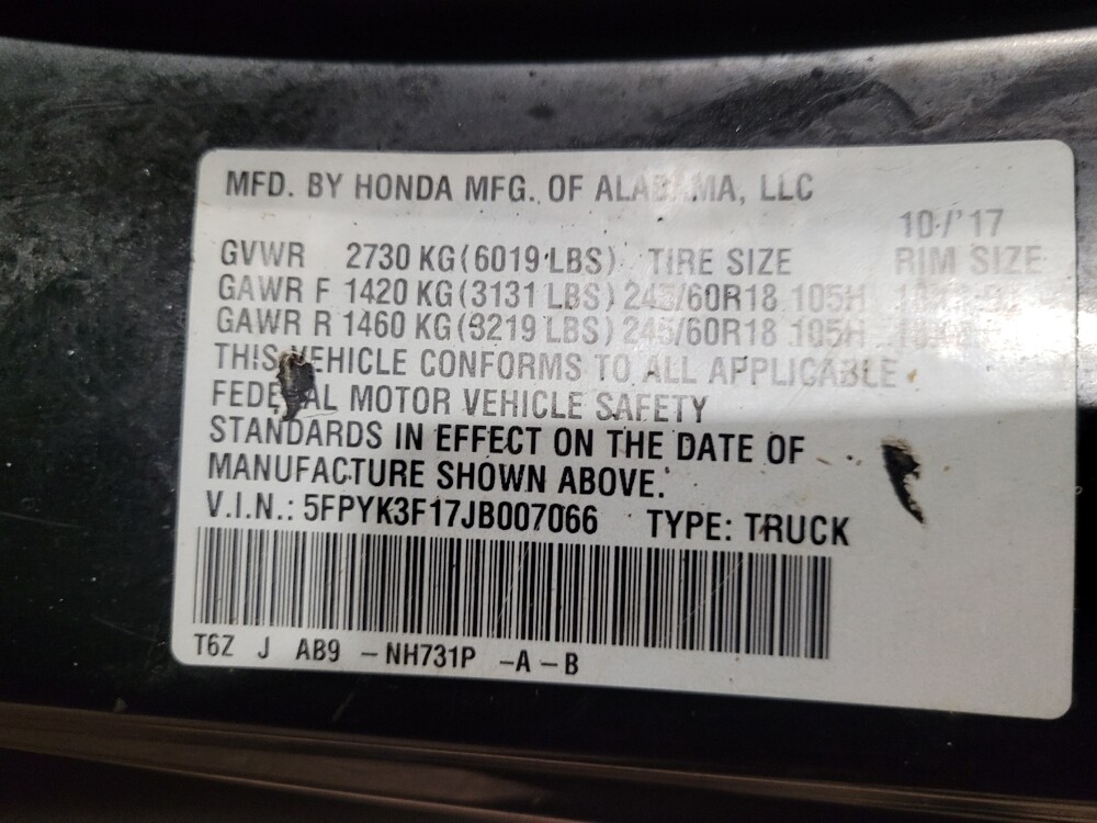 2018 Honda Ridgeline in Richmond, VA 23235 - 18092935 33