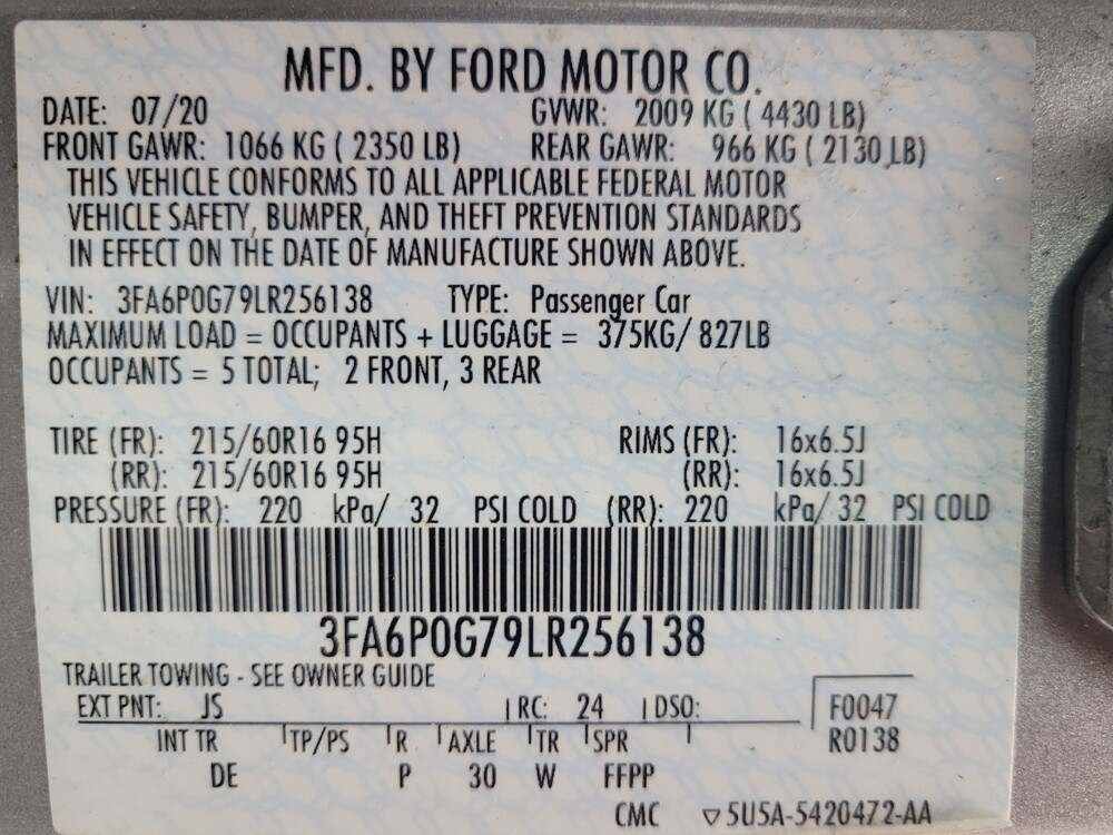 2020 Ford Fusion in Memphis, TN 38128 - 18092944 33