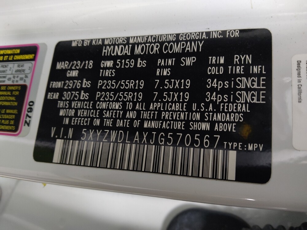 2018 Hyundai Santa Fe in Augusta, GA 30907 - 18092948 33