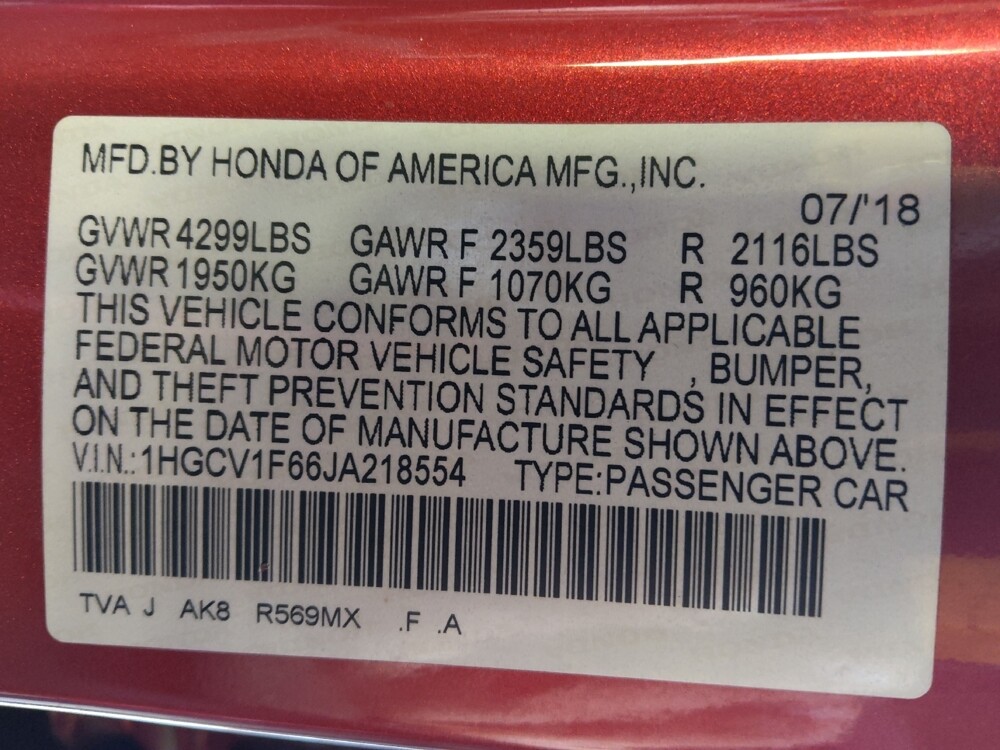 2018 Honda Accord in Houston, TX 77074 - 18092963 33