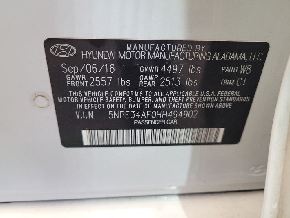 2017 Hyundai Sonata in Maple Heights, OH 44137 - 18092970 33