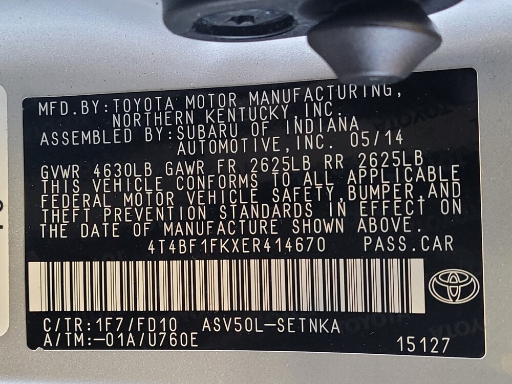 2014 Toyota Camry in Gainesville, FL 32609 - 18092981 33