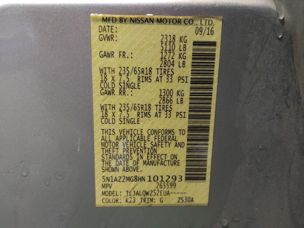 2017 Nissan Murano in Albuquerque, NM 87113 - 18092997 33