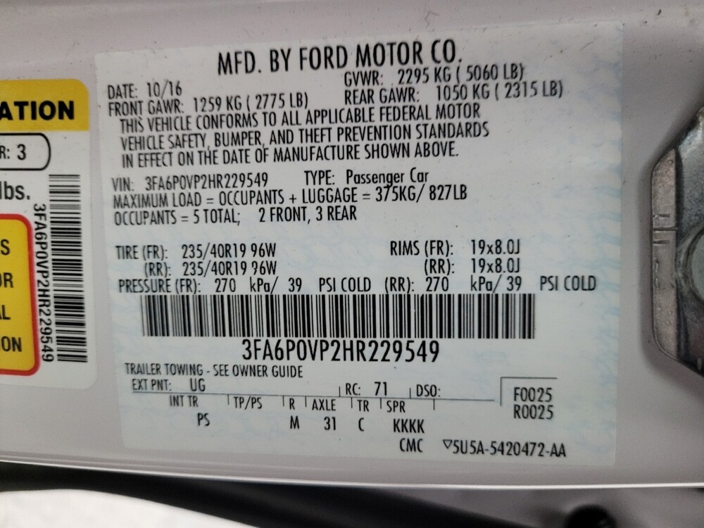 2017 Ford Fusion in Mesa, AZ 85210 - 18093056 33