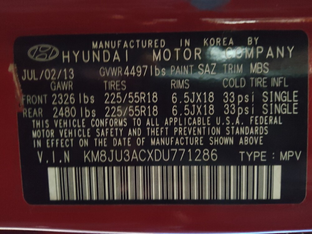 2013 Hyundai Tucson in Union City, GA 30291 - 18093060 33