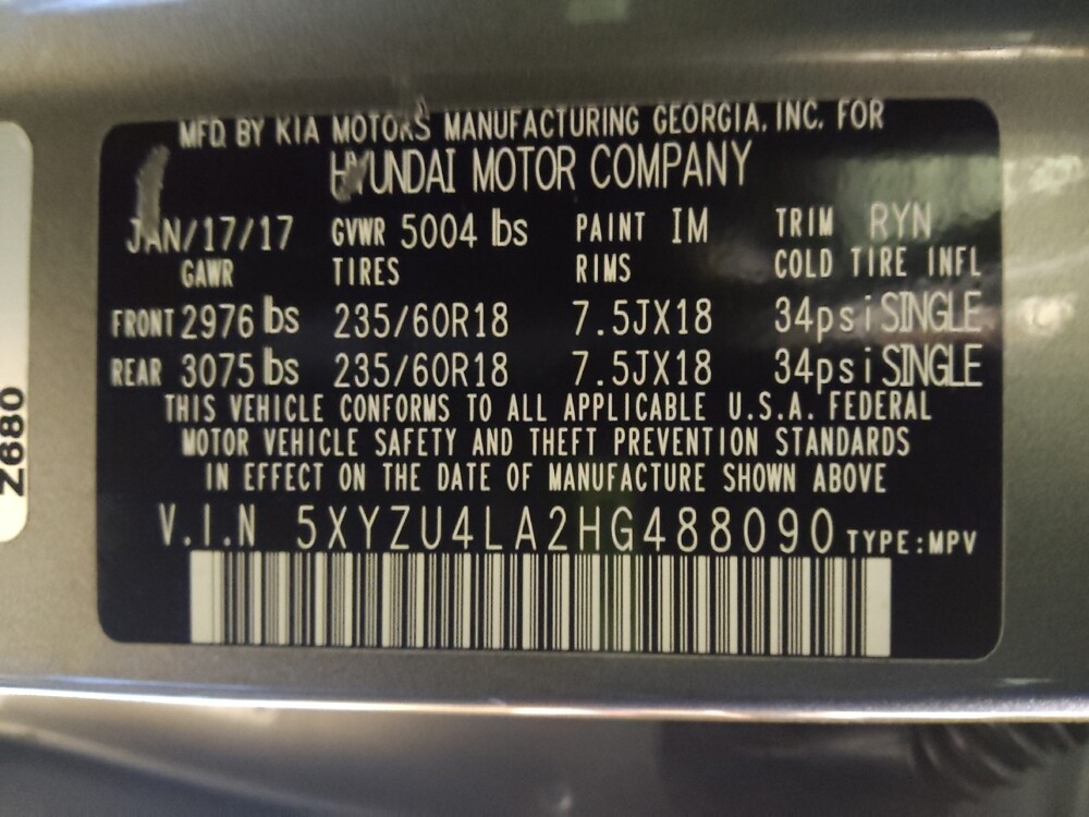 2017 Hyundai Santa Fe in Bradenton, FL 34207 - 18093105 33