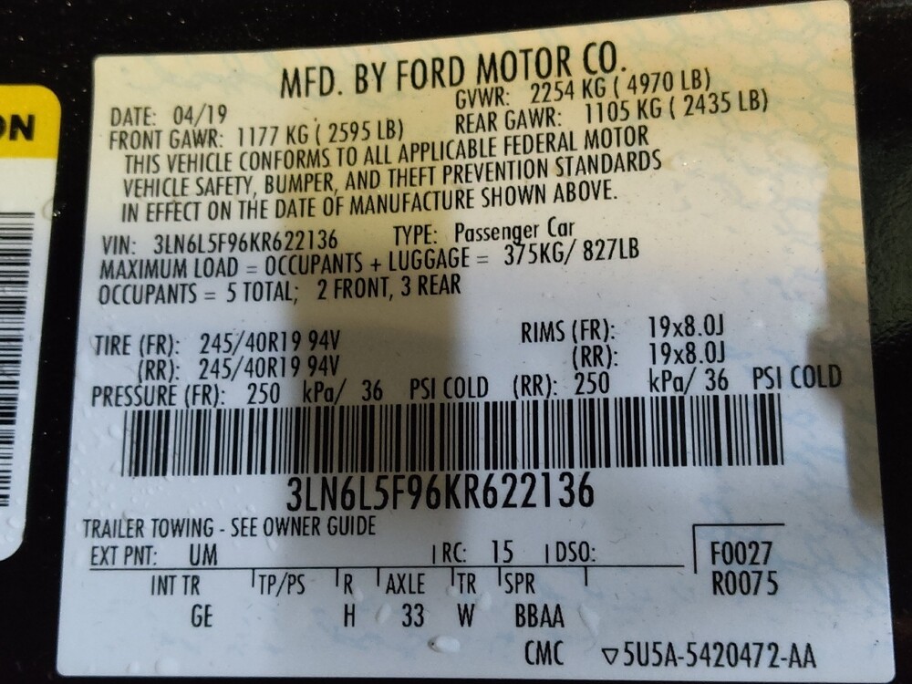 2019 Lincoln MKZ in Columbia, SC 29210 - 18093138 33