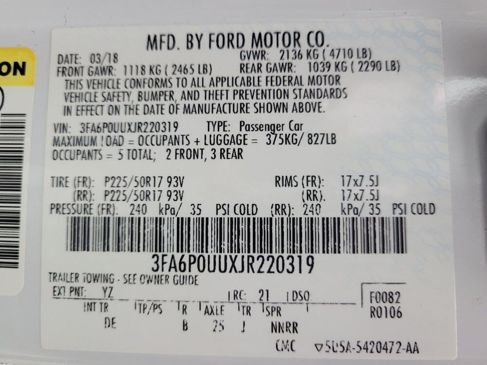 2018 Ford Fusion in Charlotte, NC 28213 - 18093152 33