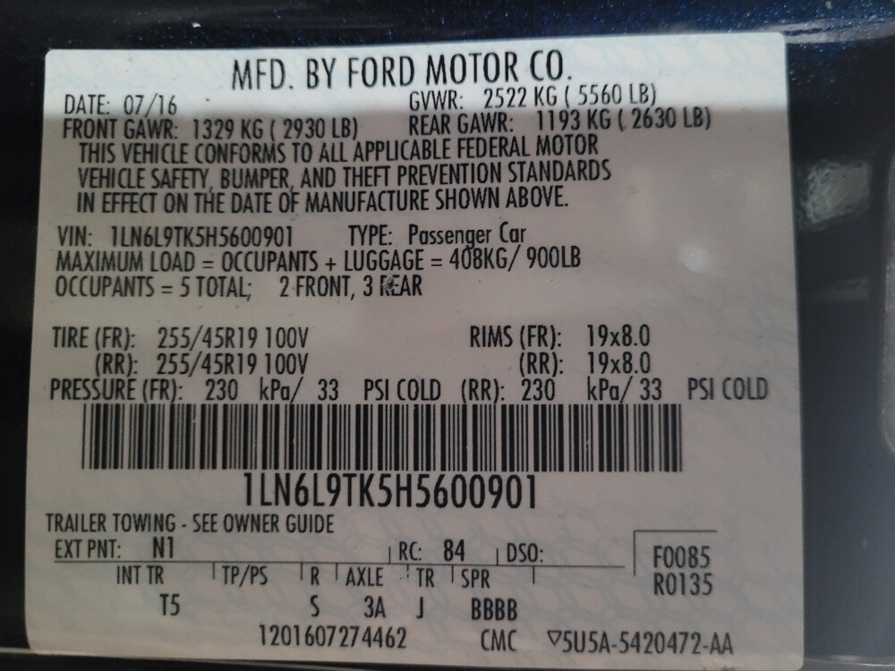 2017 Lincoln Continental in Henrico, VA 23223 - 18093158 33