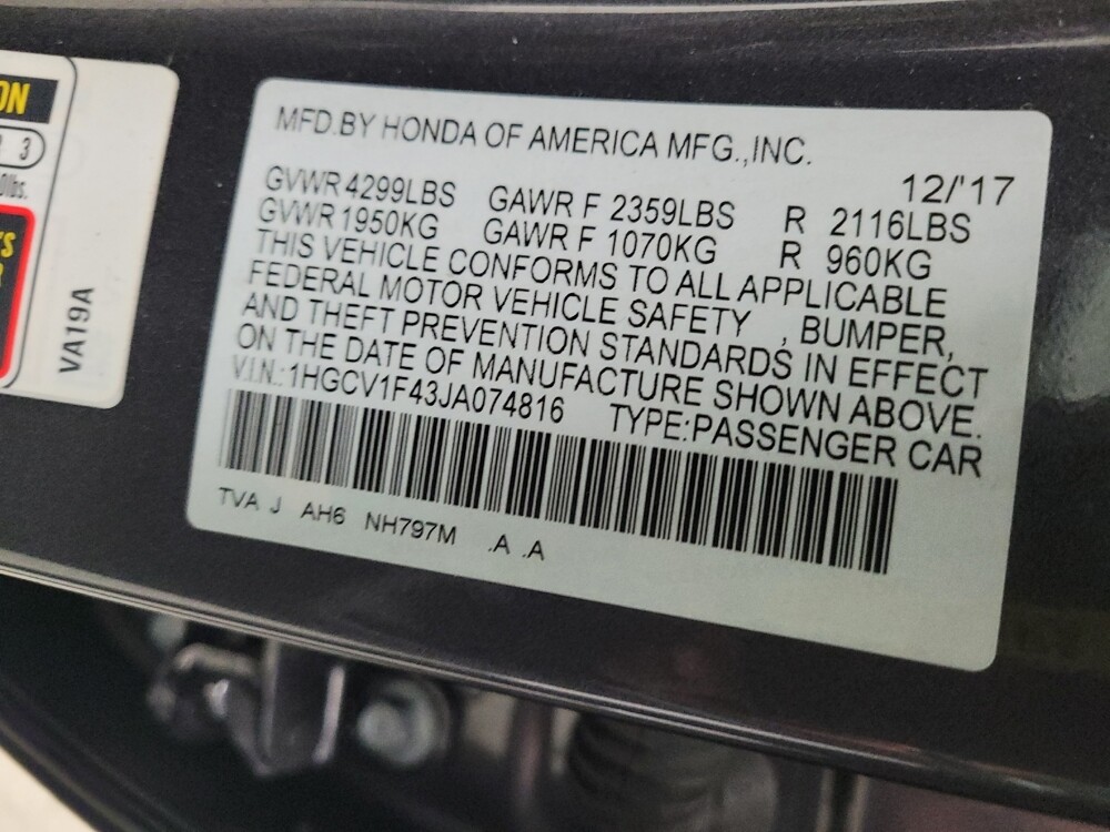 2018 Honda Accord in Madison, TN 37115 - 18093223 33