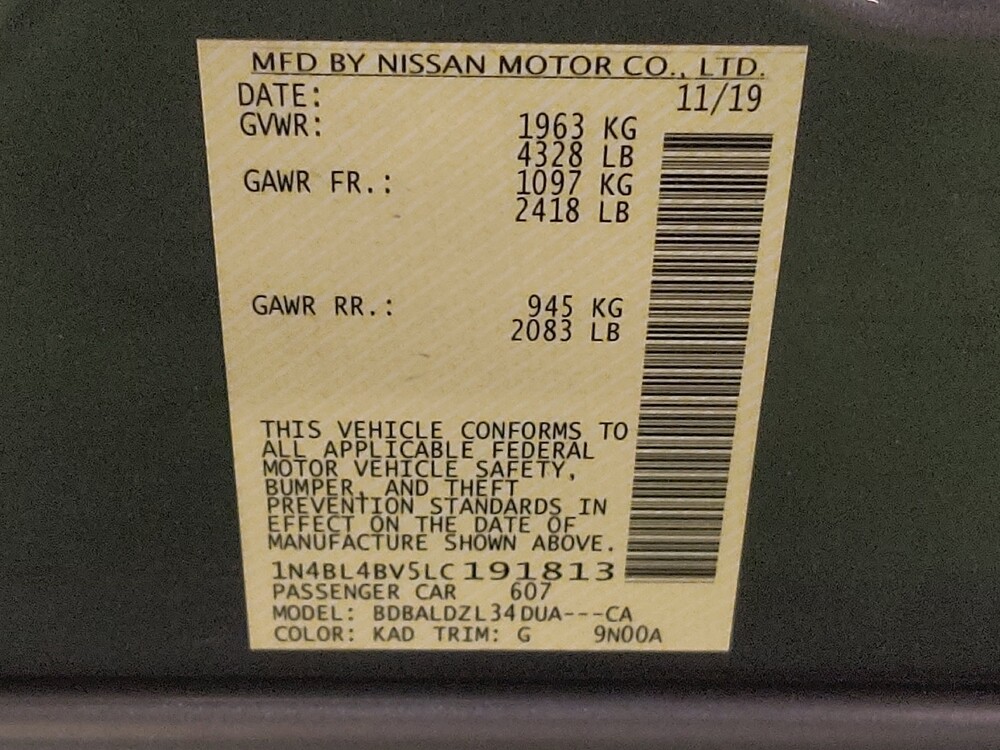 2020 Nissan Altima in Plano, TX 75074 - 18093232 33