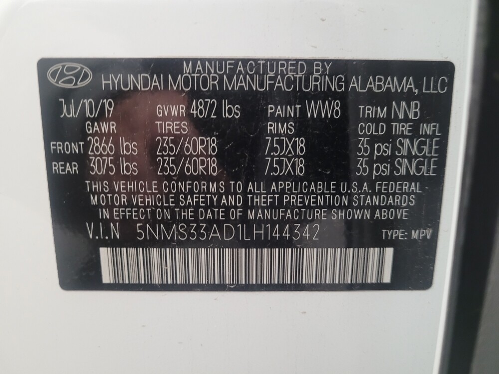 2020 Hyundai Santa Fe in Sacramento, CA 95821 - 18093242 33