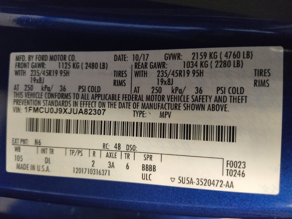 2018 Ford Escape in Lakeland, FL 33815 - 18093251 33