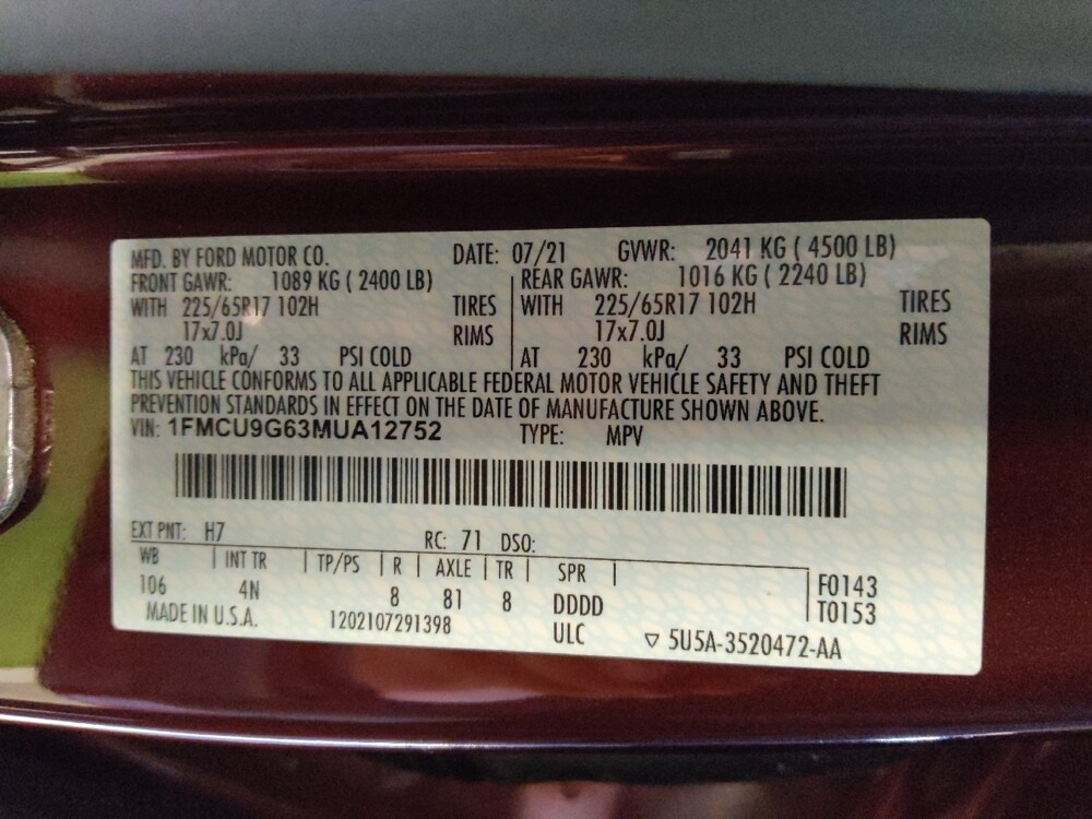 2021 Ford Escape in Tucson, AZ 85705 - 18093307 33