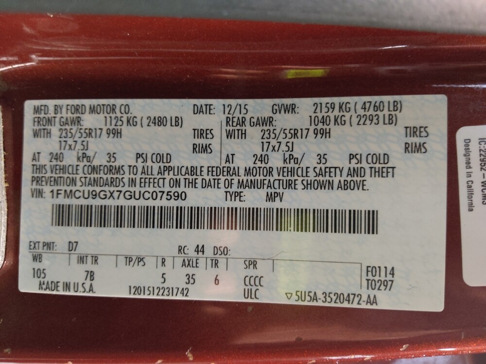 2016 Ford Escape in Fort Myers, FL 33907 - 18093315 33