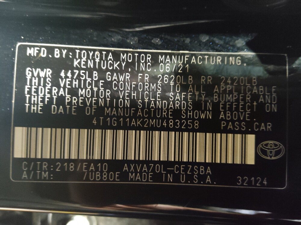 2021 Toyota Camry in Gainesville, FL 32609 - 18093364 33