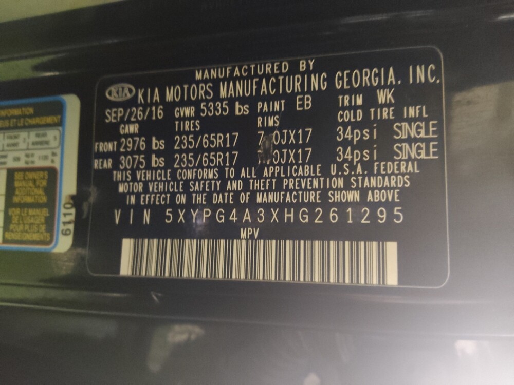 2017 Kia Sorento in Conyers, GA 30094 - 18093377 33