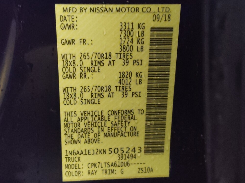 2019 Nissan Titan in San Antonio, TX 78238 - 18093395 33