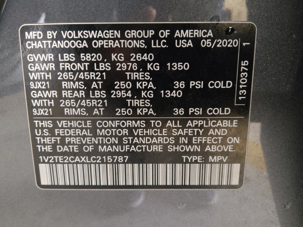 2020 Volkswagen Atlas in Marietta, GA 30062 - 18093488 33