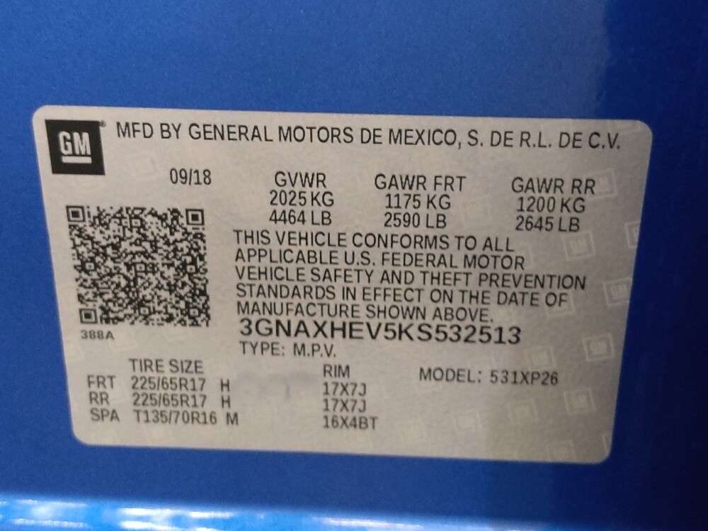 2019 Chevrolet Equinox in Bradenton, FL 34207 - 18093530 33