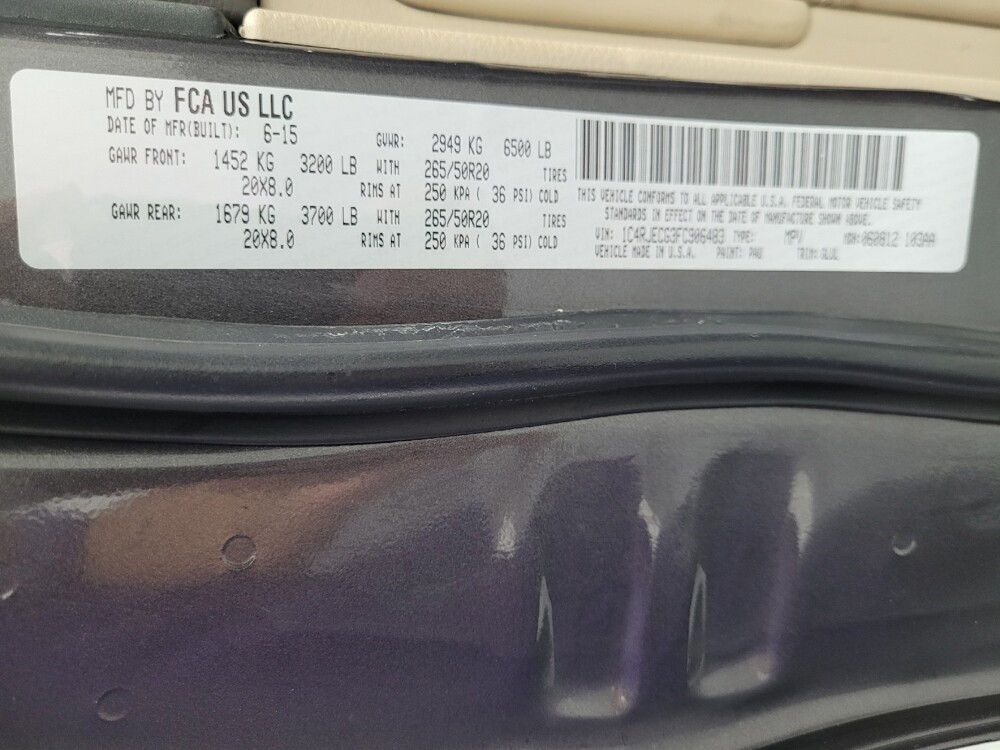 2015 Jeep Grand Cherokee in Las Vegas, NV 89104 - 18093533 33